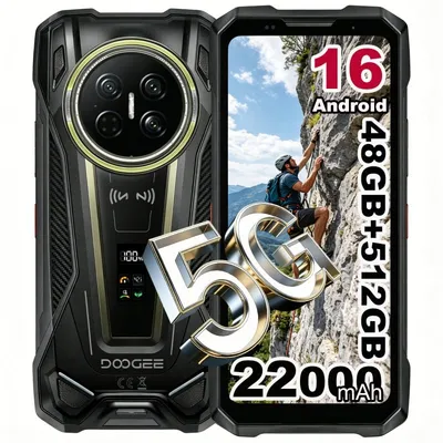 Doogee V Max 2 5G 16GB Schwarz 512GB 6,78" 22000mAh Akku