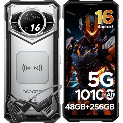 Doogee S200 Vip 5G 12GB Silber 256GB 6,72" Extrem robust