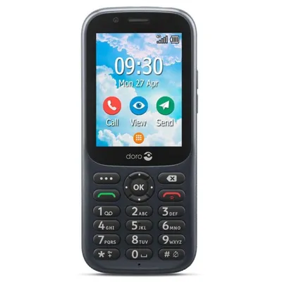 Handy Doro 730X Dual SIM 4G 2.8" 3MP 1600mAh Graphit Robust
