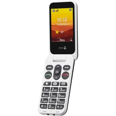 Klapp-Handy Doro Leva L31 4G 2.8" Schwarz Weiß