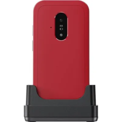 Telefon Doro Leva E22 Klapphandy 4G 2.8" TFT 128MB Rot Weiß Tastengroß USB-C