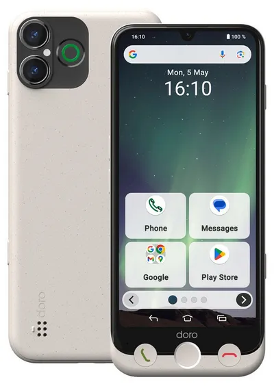Doro A30 Seniorenhandy (15,5 cm/6,1 Zoll, 128 GB Speicherplatz, 50 MP Kamera)