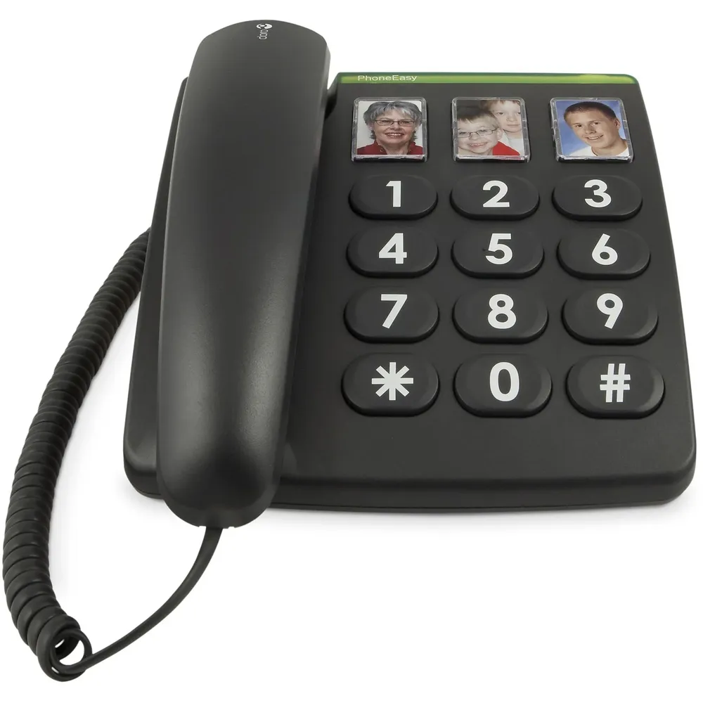 Phone Easy 331ph Schwarz Schnurgebundenes Telefon