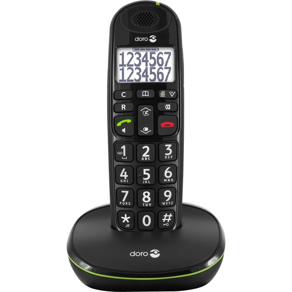 PhoneEasy 110 Schwarz Schnurloses Telefon