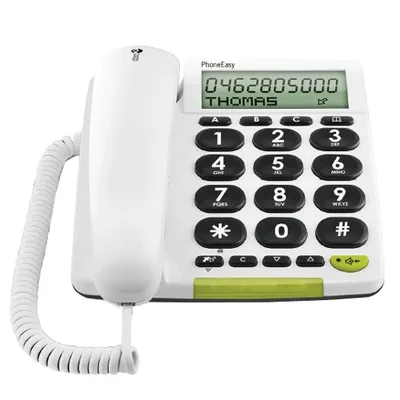 PhoneEasy 312cs Weiß Schnurgebundenes Telefon