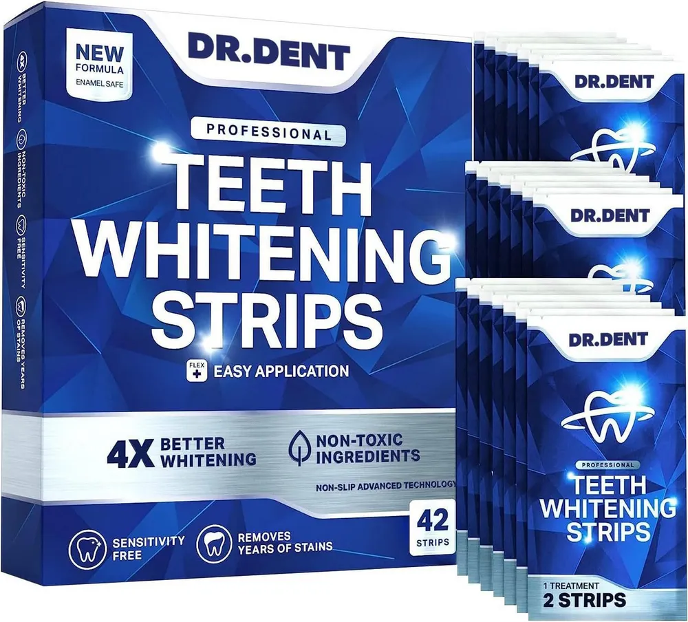 Dr.Dent Zahnpflege-Set DRDENT Professional Zahnaufhellungsstreifen 21 Anwendungen, 1-tlg.