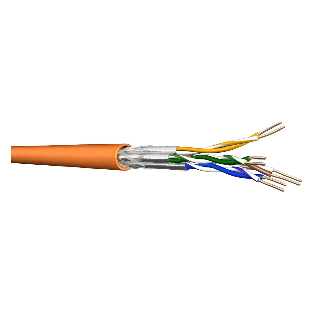 Draka Verlegekabel UC900 HS23, Cat 7, S/FTP, PiMF, orange, 500m Trommel