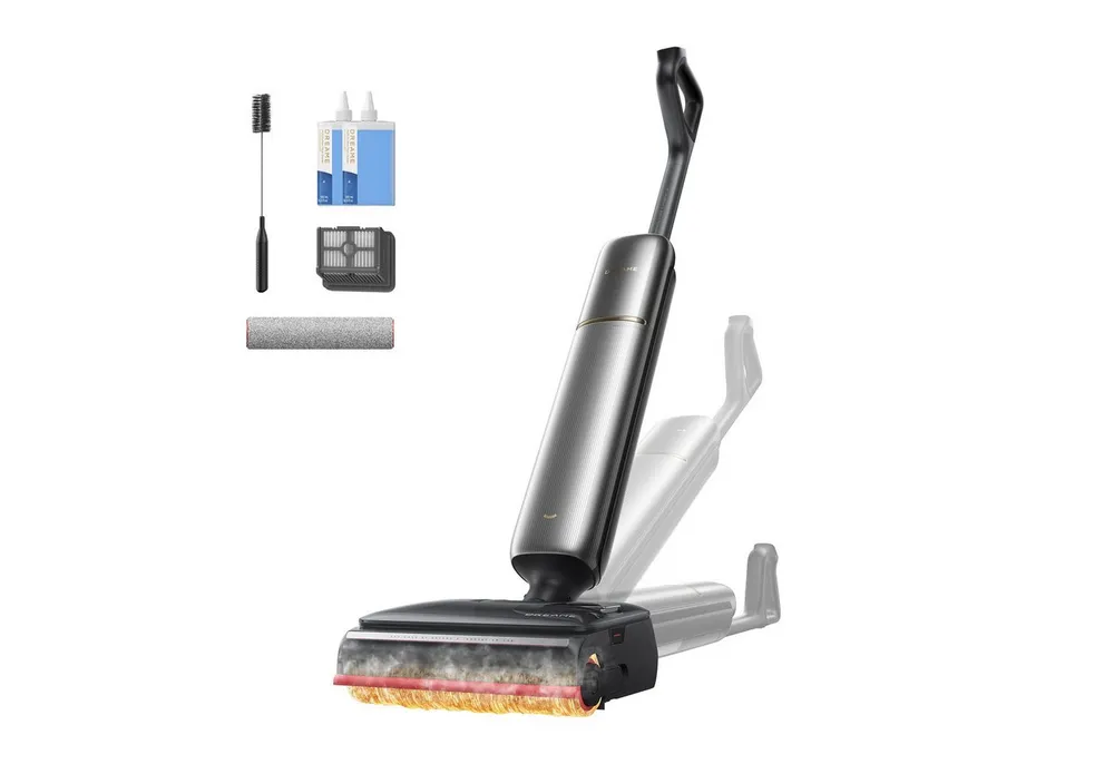 Dreame Nass-Trocken-Akkusauger T16 Pro Heat, 420 W, beutellos, Heißwasser-Wischen, Ecken- und Kantenreinigung, Anti-Verhedderung