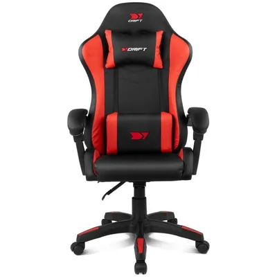 Stuhl Drift DR35 Gaming Schwarz Rot Verstellbar Ergonomische Kissen