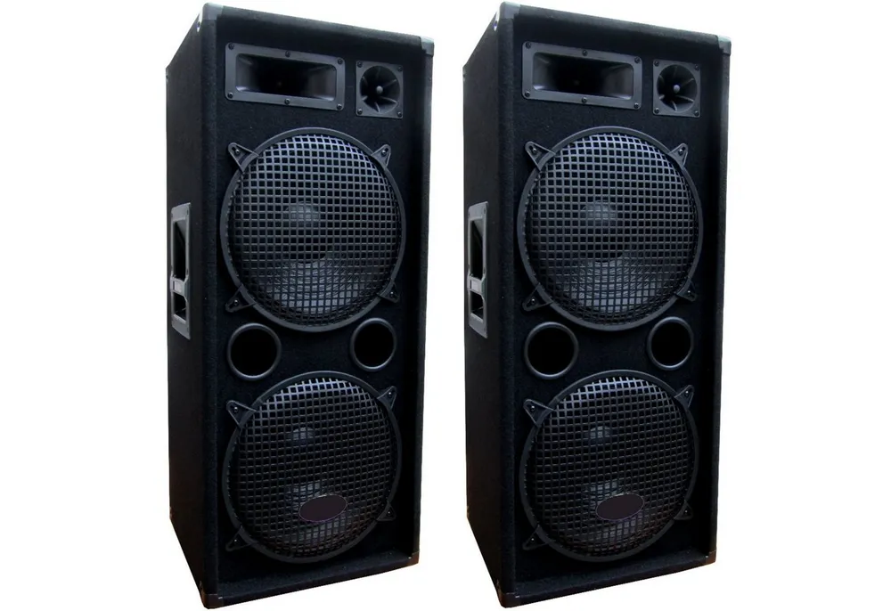 DSX DSX Line 2 x 1200 Watt PA Party DJ Disco Lautsprecher Boxen 3 Wege Party-Lautsprecher (1200.00 W)