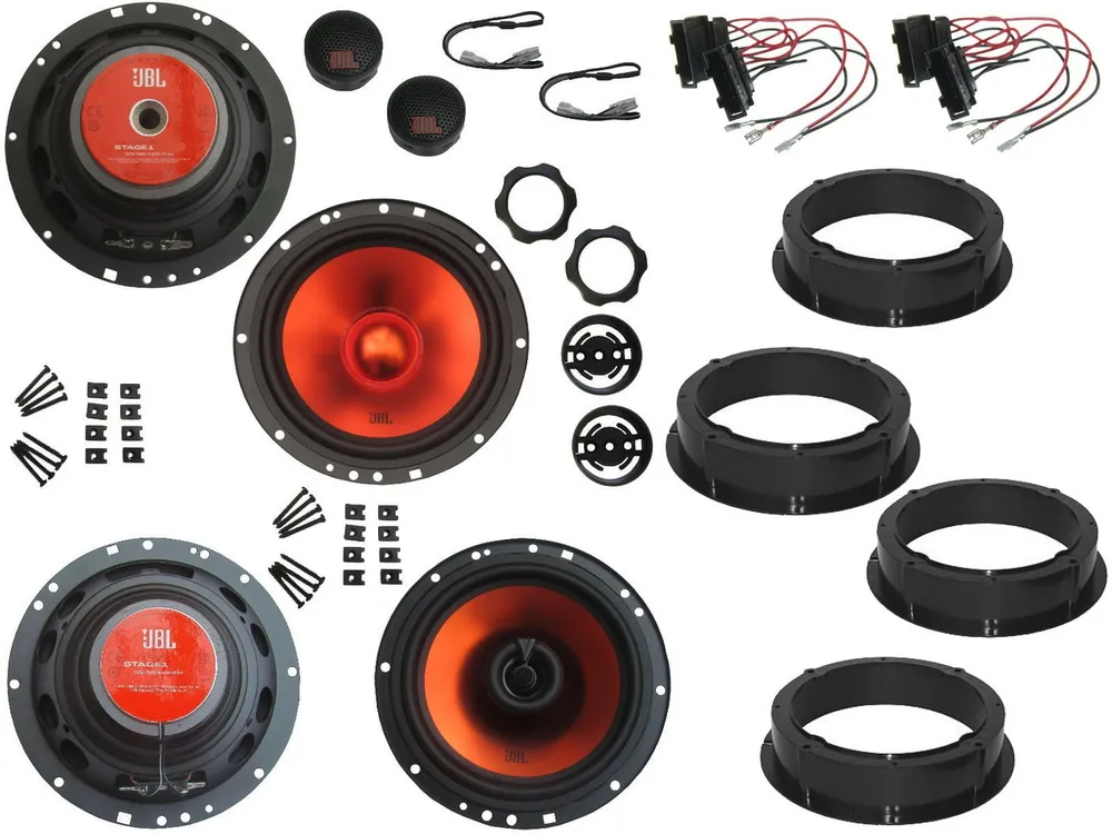 DSX JBL Lautsprecher Set für VW Polo AW Bj 17-22 Tür Vorne hinten 1040W Auto-Lautsprecher (130 W)