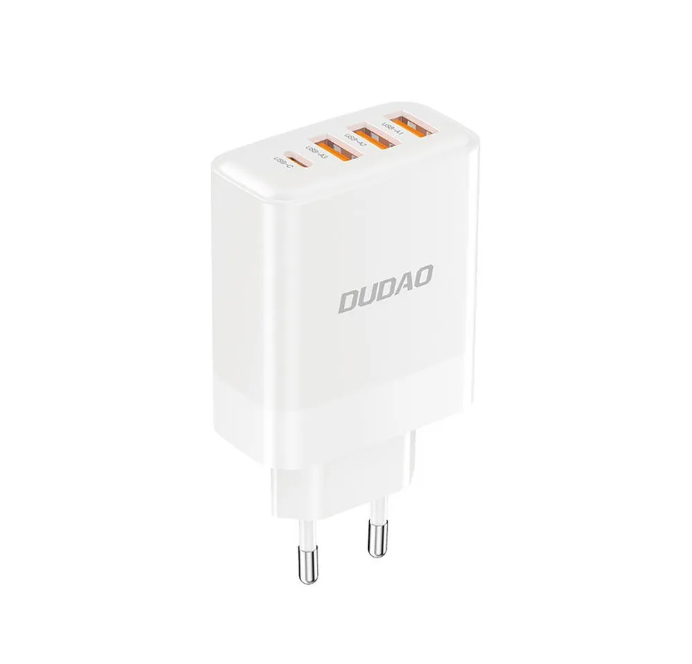 Dudao Dudao A5HEU Ladegerät 3x USB-A USB-C PD20W Weiß Smartphone-Ladegerät