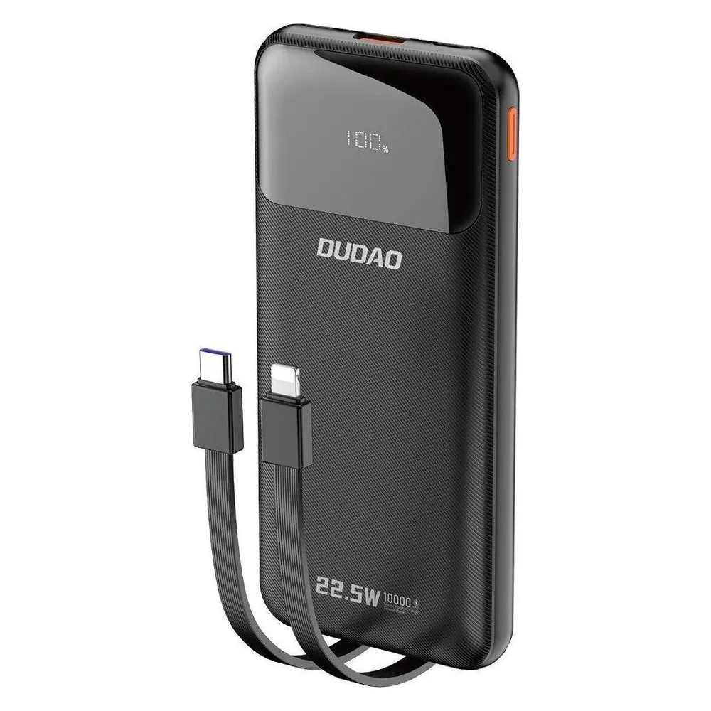 Dudao K15Pro 20000mAh 22.5Watt 2x cable Black