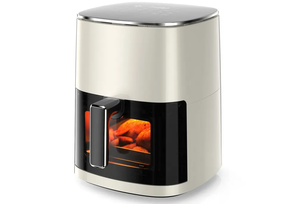 DUMOS Heißluftfritteuse, 6,34 QT – XXL Air Fryer mit Digitaldisplay, 8 Kochprogramme