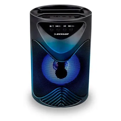 Lautsprecher Dunlop Tragbar Bluetooth 10W mit Mehrfarbigen LED-Lichtern