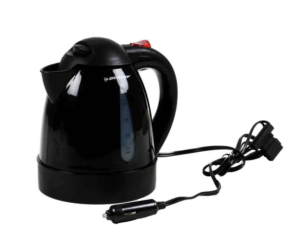 Dunlop Reise-Wasserkocher Auto Wasserkocher, 0,8 l, 150 W, Auto 12 Volt Wasserkocher