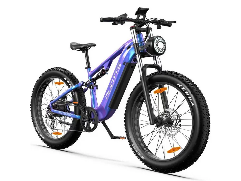 DUOTTS E-Bike Cityrad E-MTB Damen u. Herren Pedelec E26 mit starkem Motor, 26x4’’, 80 Nm, 8 Gang Shimano, Heckmotor, 960 Wh, (mit Akku-Ladegerät), Stillvolles E-Mountainbike Elektrofahrrad für Gelände