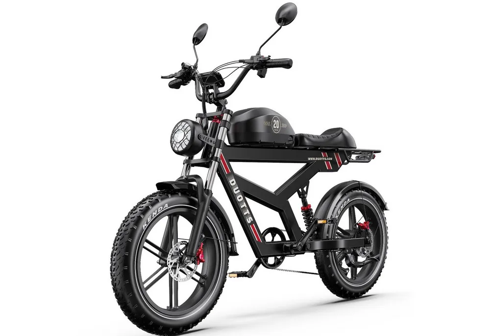 DUOTTS E-Bike max140km, APP-Sicherheit 1404wh 20×4,0 Zoll Fat-Tires 7-Gang Unisex, Kettenschaltung, Heckmotor, 1404 Wh, APP-Steuerung 1404wh Elektrofahrrad max140km