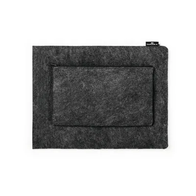 Huelle Durable Effect 13'' Anthrazit mit Fronttasche
