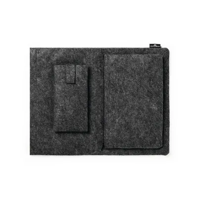 Huelle Durable Effect 16.4 Anthracite 2 Fronttaschen Filz Universal