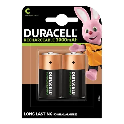 Batterie Duracell Ultra C 3000 mAh NiMH Wiederaufladbar 1,2 V 2 Stk