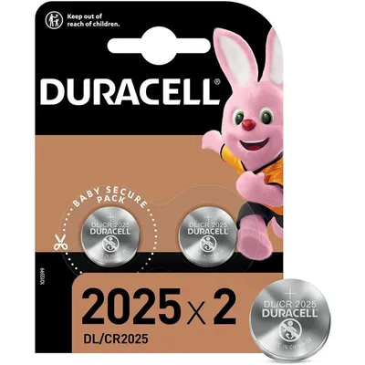 Duracell CR2025 2 Lithium-Knopfzellenbatterien