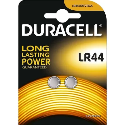 Duracell LR44 2 Knopfzellenbatterien 1,5V