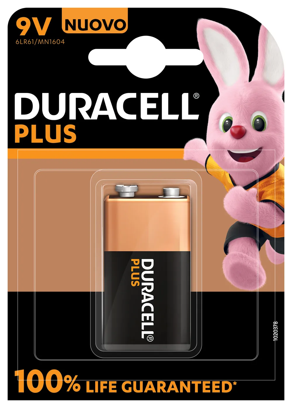 DURACELL Alkaline-Batterie E-Block, 6LR61, 9V, Plus