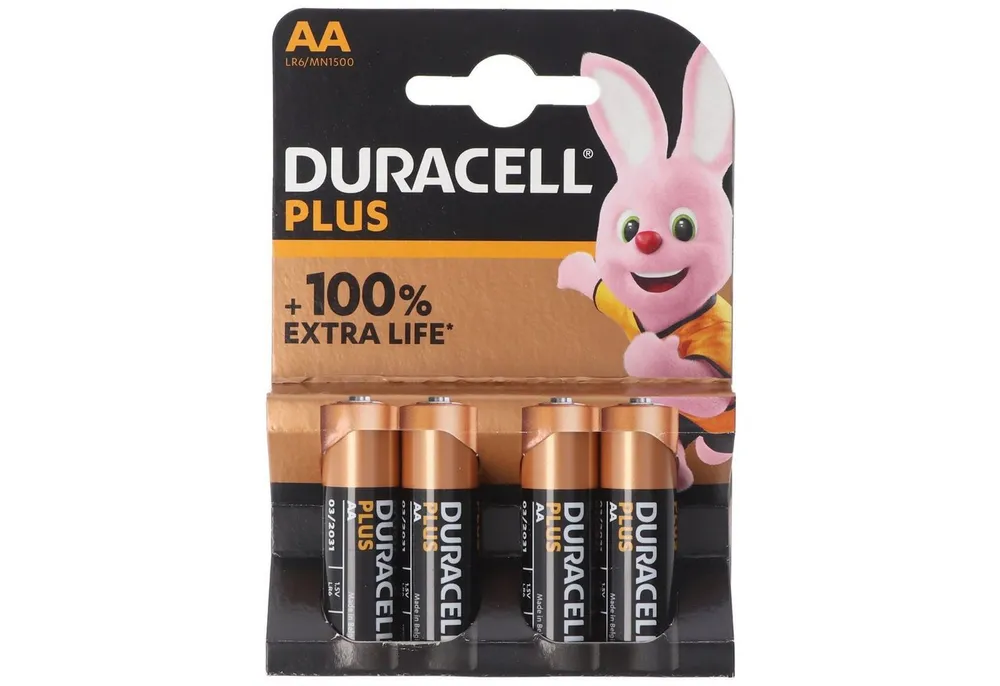 Duracell DURACELL Mignon AA LR6 4er Pack Alkaline Batterie 5000394140851 Batterie, (1,5 V)