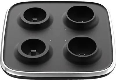 Duracell Konsolen-Dockingstation Quad Charger für PS Move Controller, 4-Port Ladegerät mit Netzteil für PS3 PS4 PS5 PS VR PS Move Controller