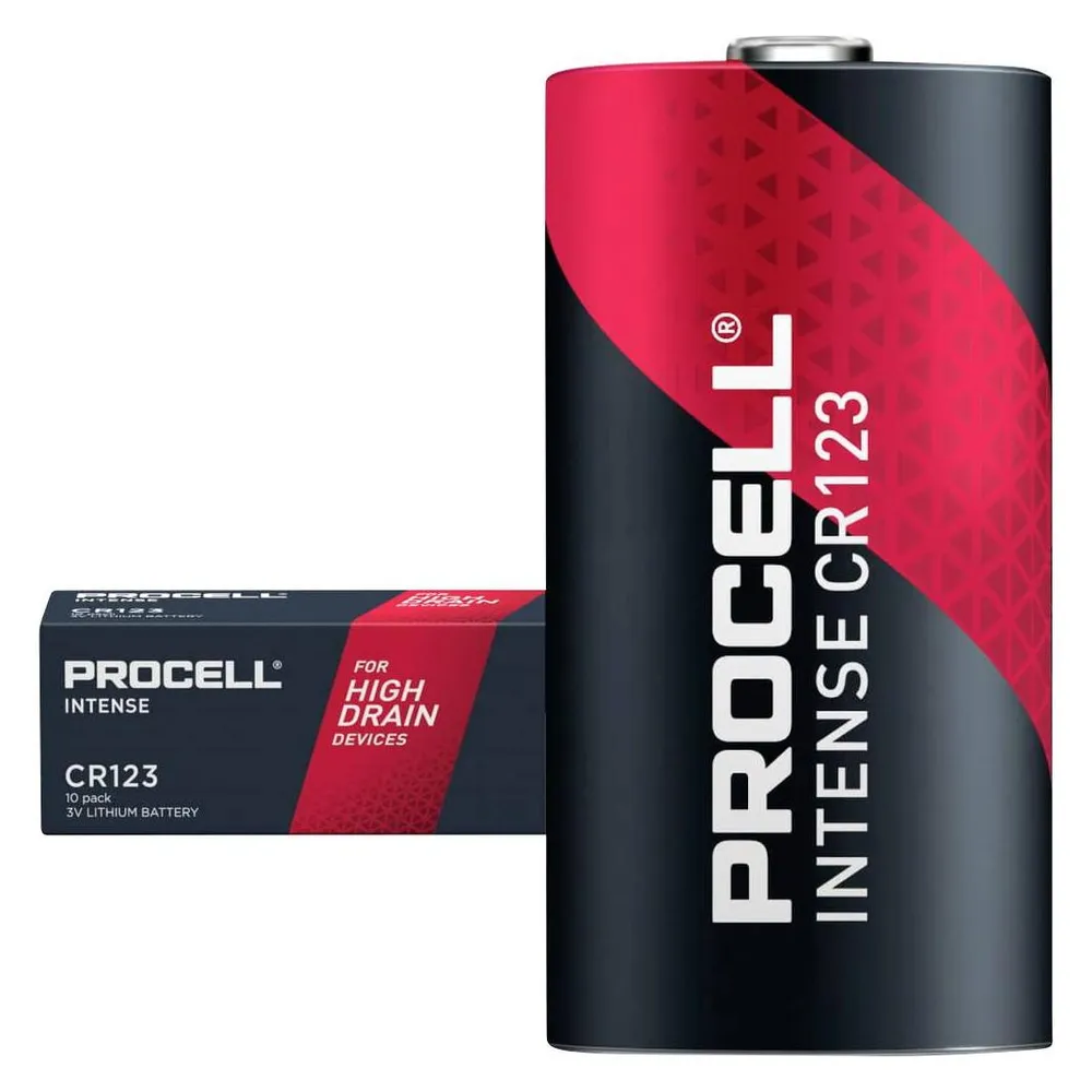 DURACELL Lithium-Batterie, CR123A, 3V, Intense Power, 10 Stück