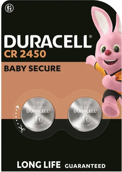 DURACELL Lithium-Knopfzelle, CR2450, 3V, Electronics, 2 Stück