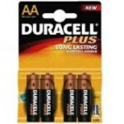 Duracell MN1500 Plus AA Alkaline Batterie 1,5 V 4er Pack
