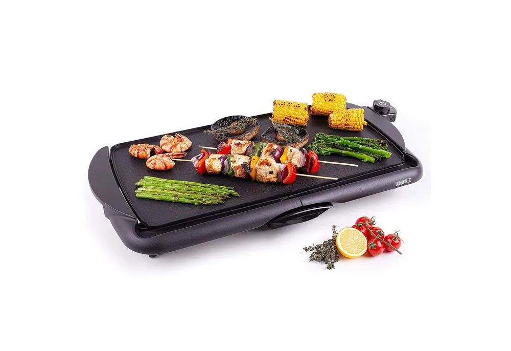 Duronic Teppanyakigrill GP20, GP20 Elektrischer Tischgrill, 52 x 27 cm flache Grillplatte, Plancha