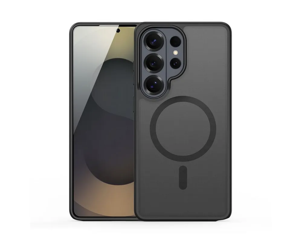 Dux Ducis Handyhülle Yind Magnetfunktion Kompatibel mit Samsung Galaxy S26 Ultra Schwarz 6,9 Zoll, Schlanke Hülle mit integrierter Magnetfunktion für kabelloses Laden