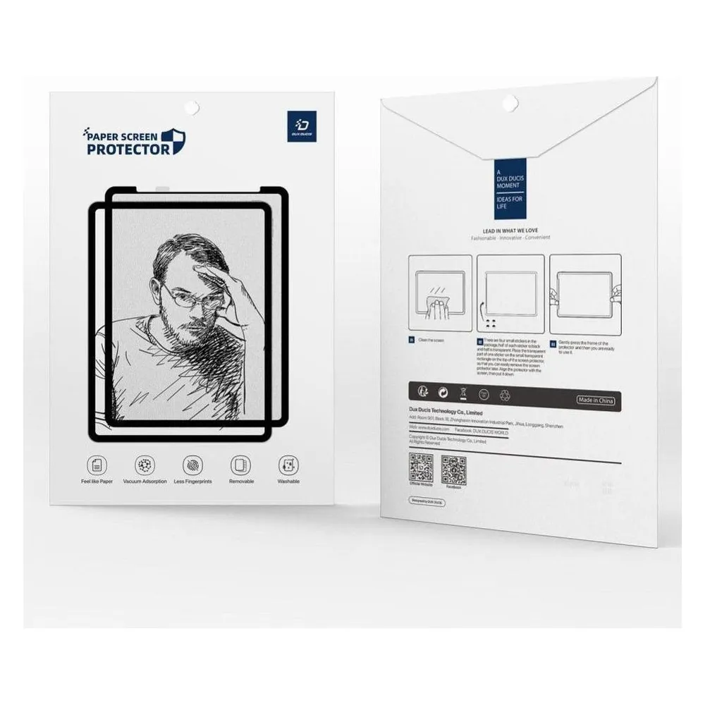 Dux Ducis Naad Paperfeel Schutzfolie Tab S9 FE (X510/X516B) - Schwarz