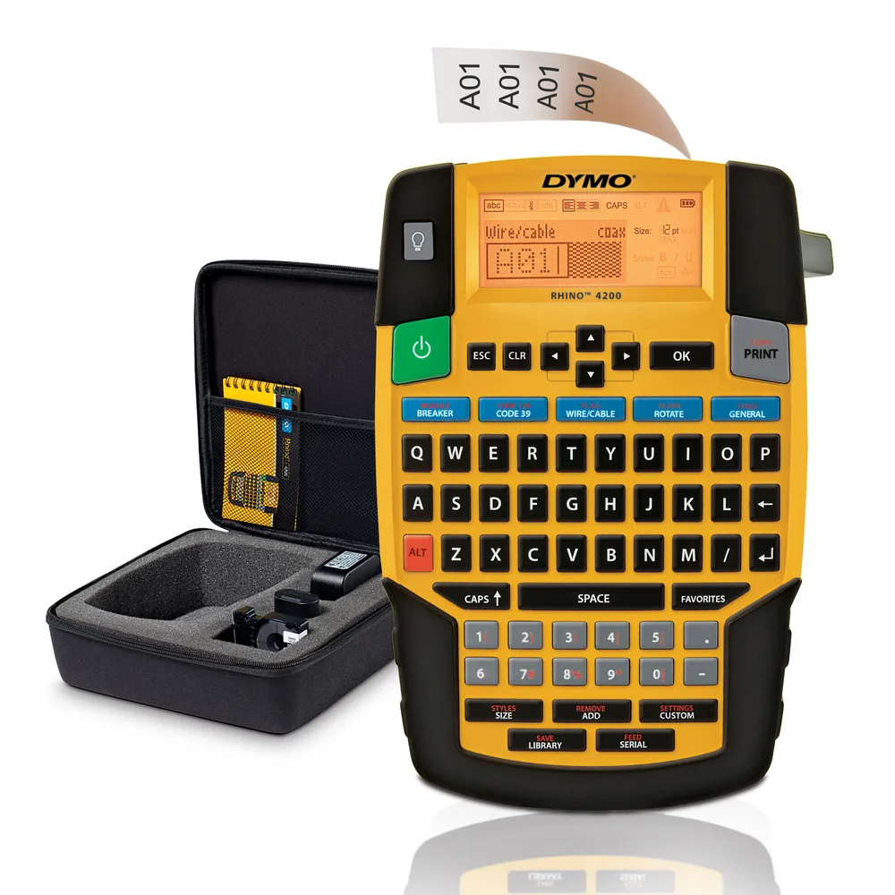 Etikettendrucker DYMO Rhino 4200 QWERTY Transferdruck Wireless Lithium-Ion