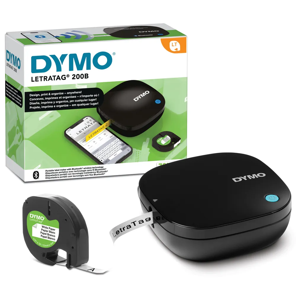 DYMO LetraTag 200B Bluetooth Etikettendrucker + Klebeband