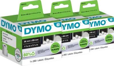 DYMO LabelWriter Adressetiketten 36 x 89 mm 3er-Pack