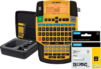 DYMO Rhino 4200 Case Kit Etikettendrucker + 1 zusätzliches Schriftband