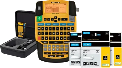 DYMO Rhino 4200 Case Kit Etikettendrucker + 3 zusätzliche Schriftbänder