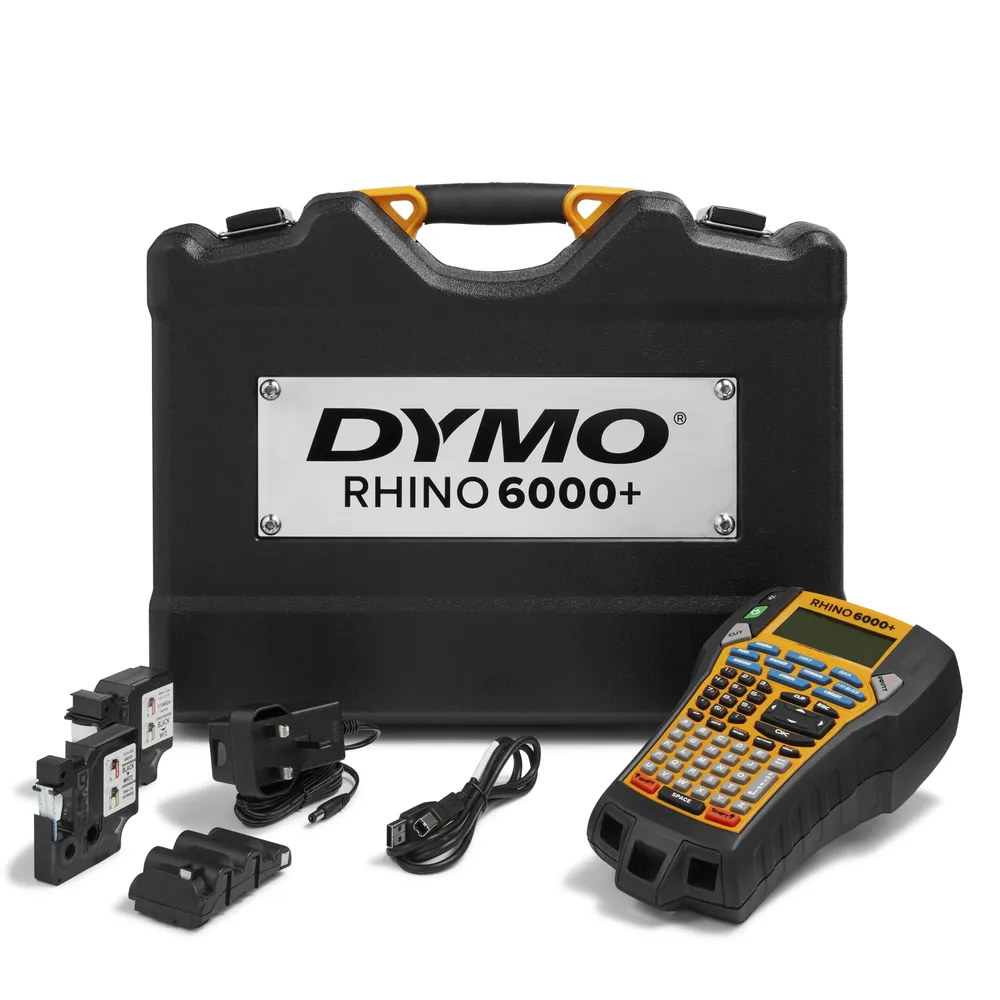 Rhino 6000+ im stabilen Hartschalenkoffer ABC UK Etikettendrucker