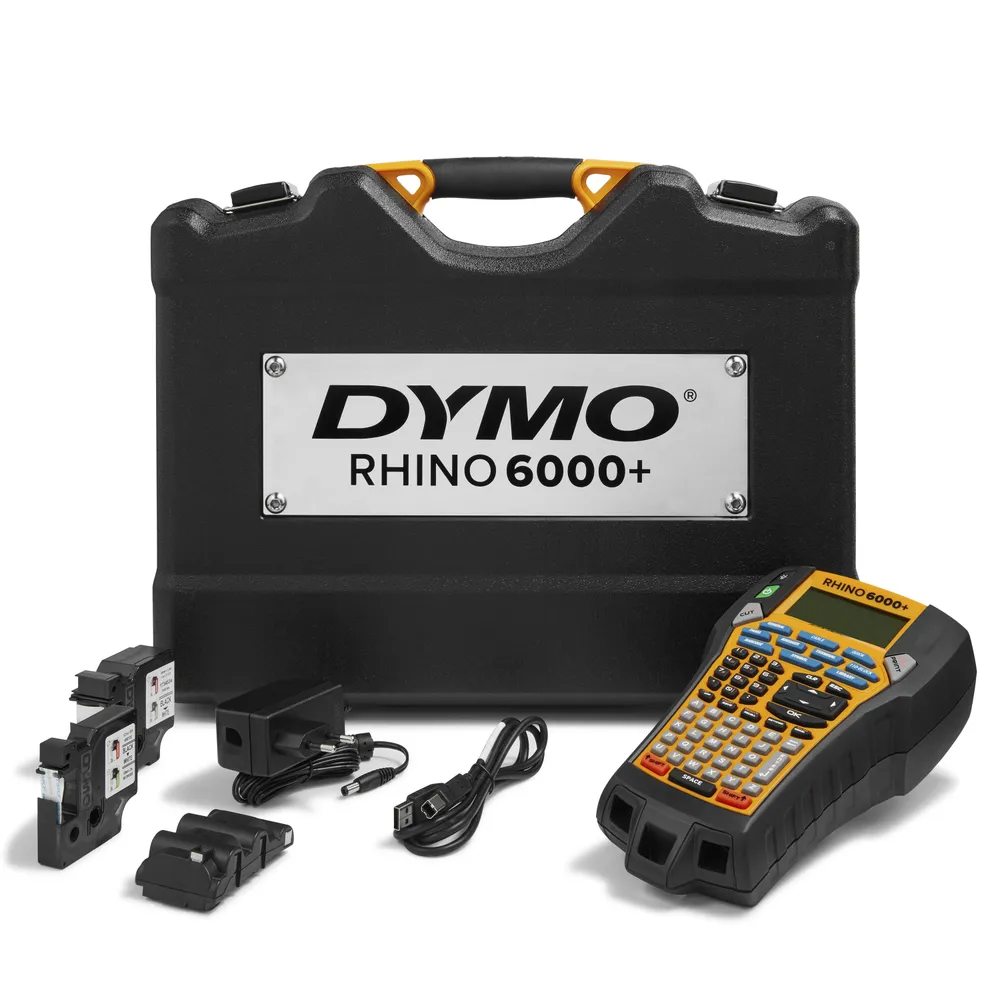 Rhino 6000+ im stabilen Hartschalenkoffer Etikettendrucker