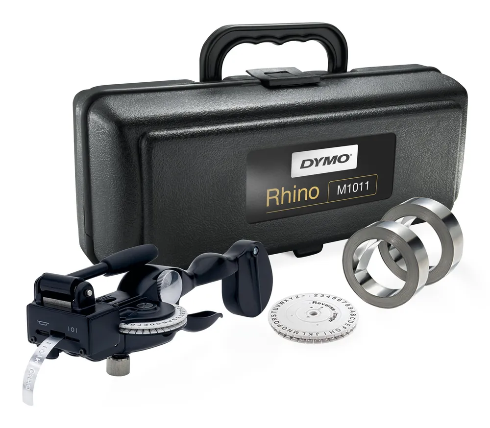 Rhino M1011 im stabilen Hartschalenkoffer Etikettendrucker