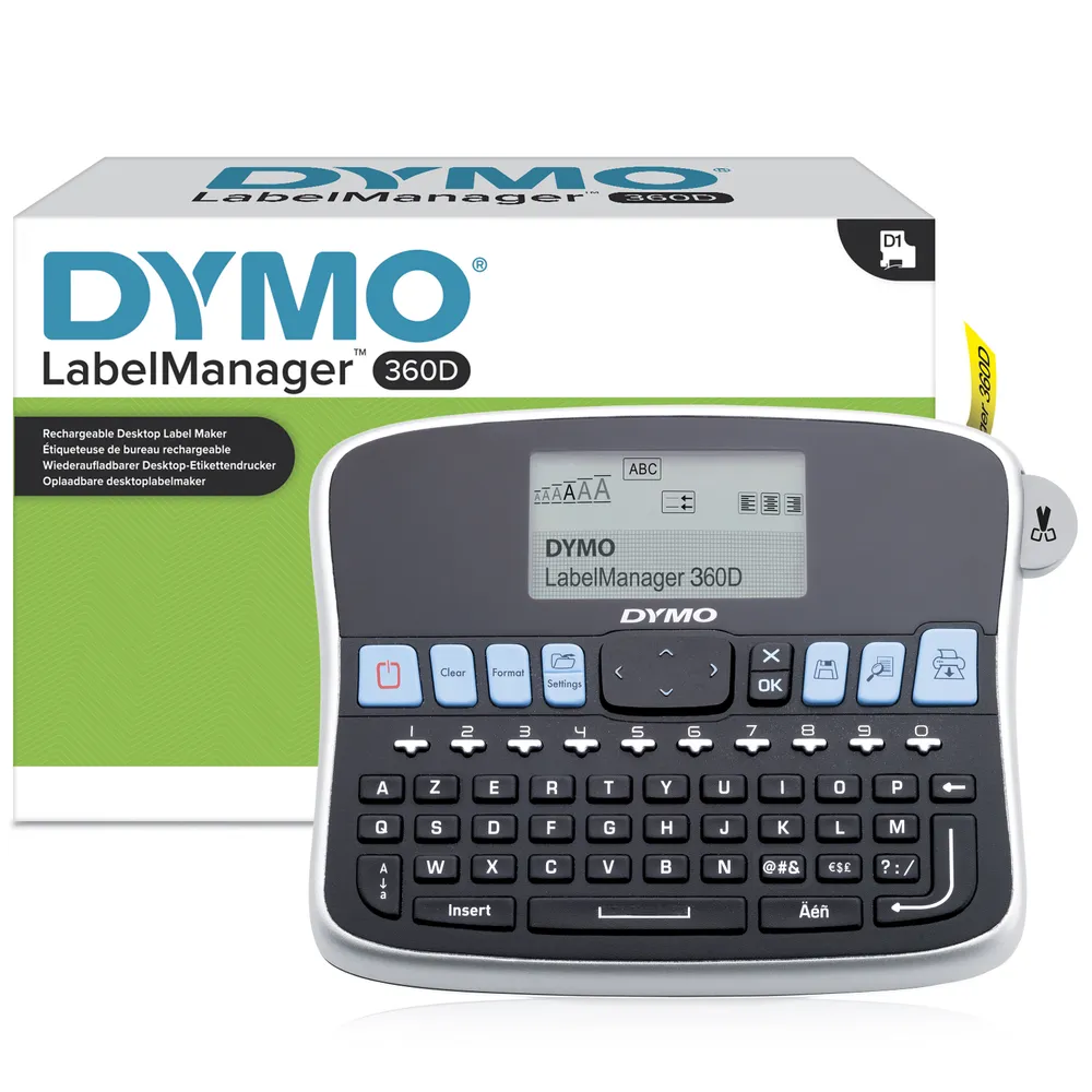 Etikettendrucker Thermotransfer Kabelgebunden Dymo LabelManager 360D AZERTY LCD-Display