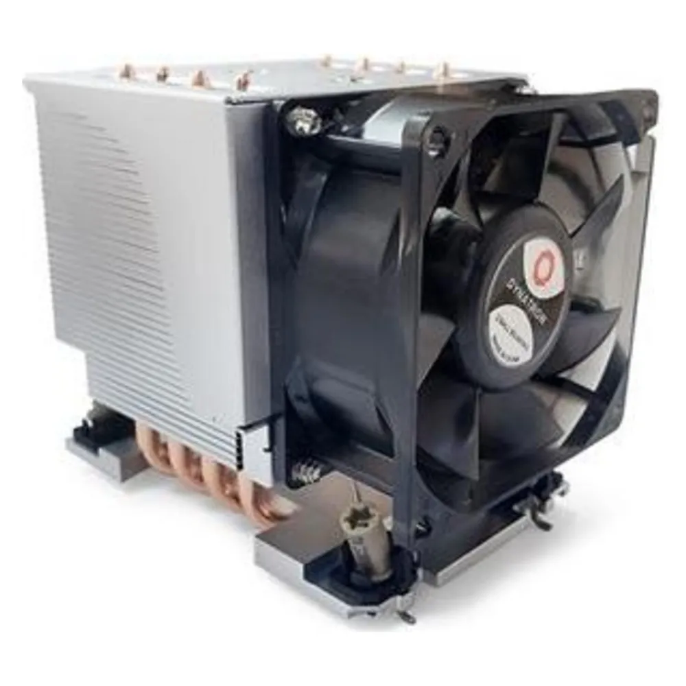 Dynatron S6 Intel 4677 3U Aktiv Kuehlkoerper aus Aluminium mit Kuehlrippen und Heatpipes in Kontakt