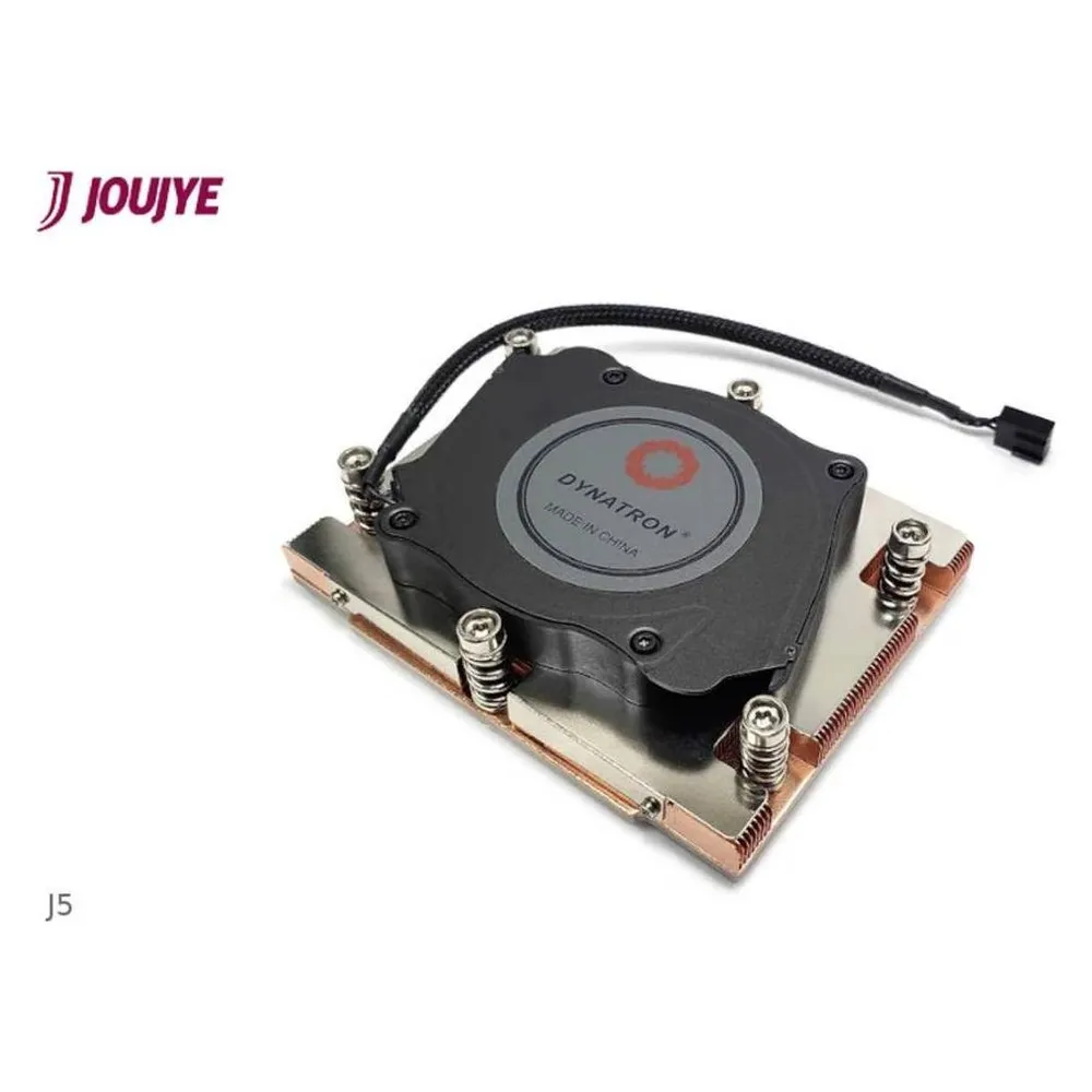 Dynatron J5 AMD Genoa SP5 cooler 1U active copper for vapor chamber base and stacked fin and upto 26