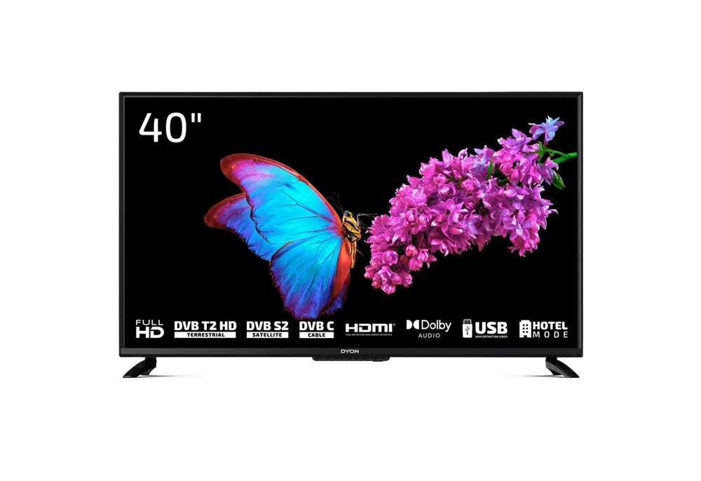 Dyon Enter 40 PRO X2 LED-Fernseher (100 cm/40 Zoll, Full HD, 40" Full-HD, Triple Tuner, CI+ & Hotel Modus – ideal für jedes Zimmer)
