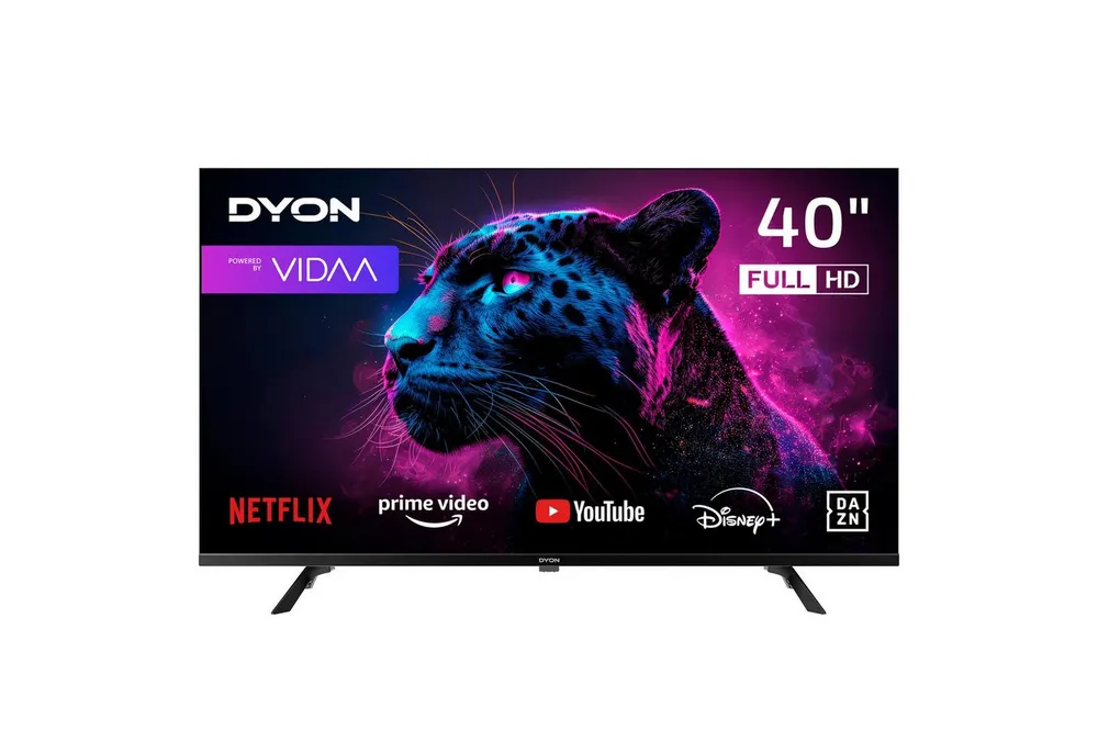 Dyon Movie Smart 40 VX-2 LED-Fernseher (100 cm/40 Zoll, Full HD, Smart-TV, 40" Full HD Smart-TV mit Tuner, CI+, LAN/WiFi, Portal, Hotelmodus)