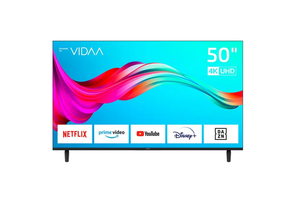 Dyon SMART 50 VX LED-Fernseher (126 cm/50 Zoll, 4K Ultra HD, Smart-TV, 50" 4K UHD Smart-TV, Smart Portal, CI+, Triple Tuner)
